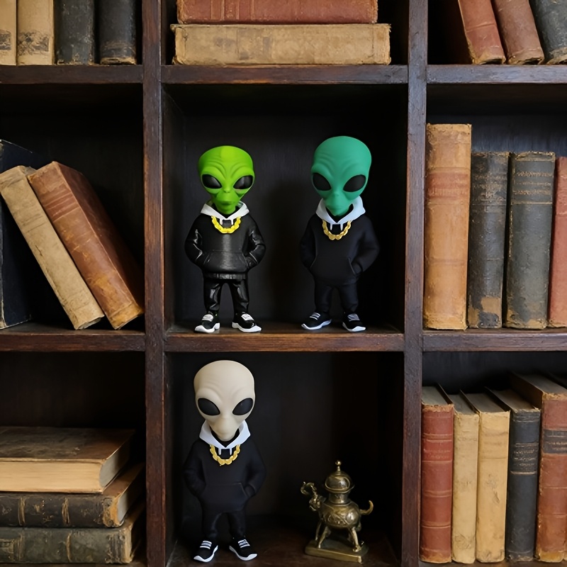1 Piece Green Alien Figure wit - Desk Setup Home Office recension och pris