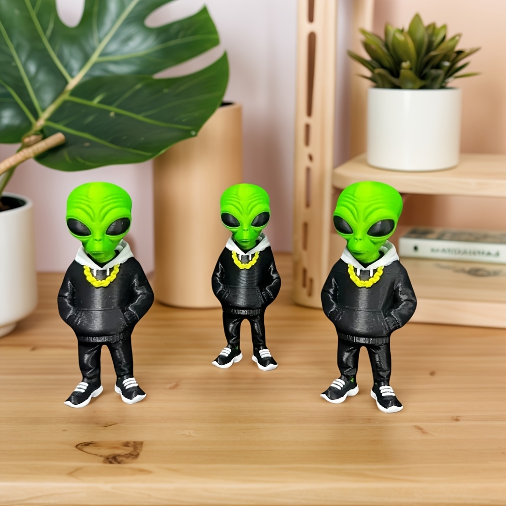 1 Piece Green Alien Figure wit - Desk Setup Home Office recension och pris