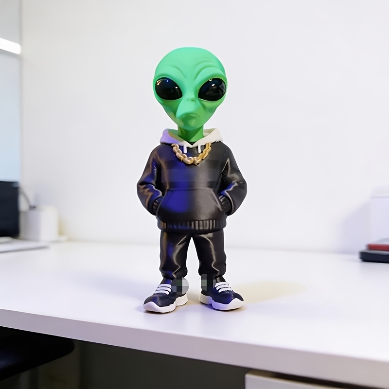 1 Piece Green Alien Figure wit - Desk Setup Home Office recension och pris