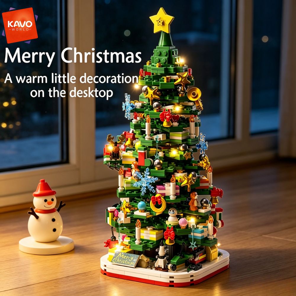 KAVOWORLD 1024pcs Christmas Tr - Desk Setup Lighting Ideas recension och pris