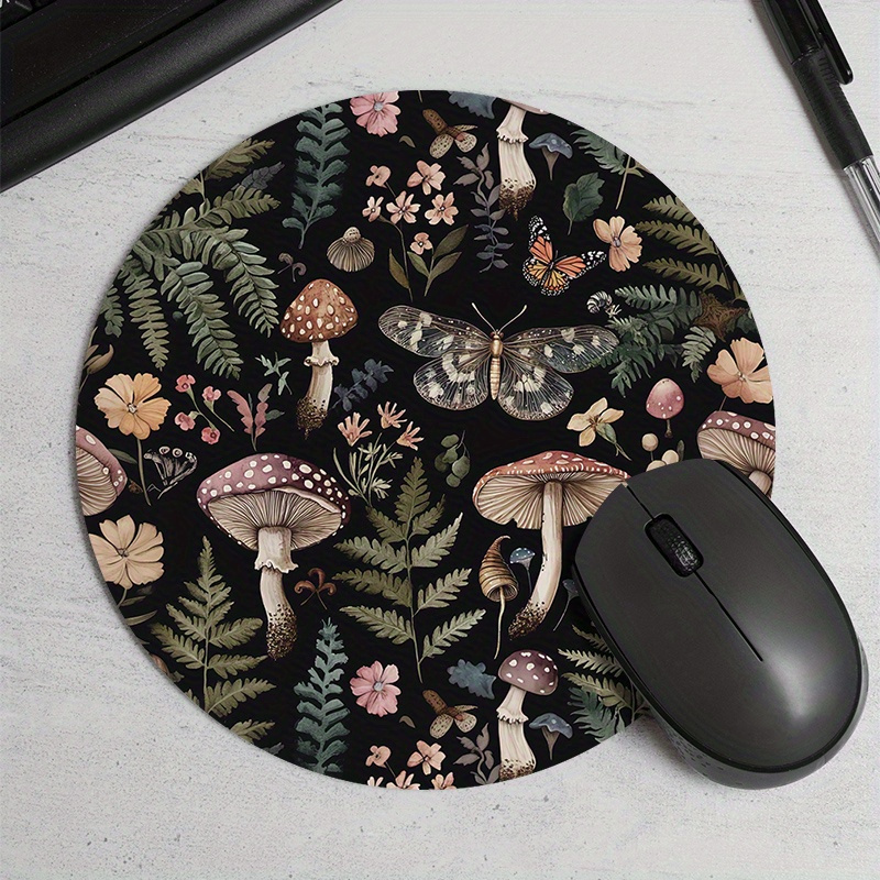Round Forest Plant Mouse Pad R - Desk Setup Pegboard recension och pris