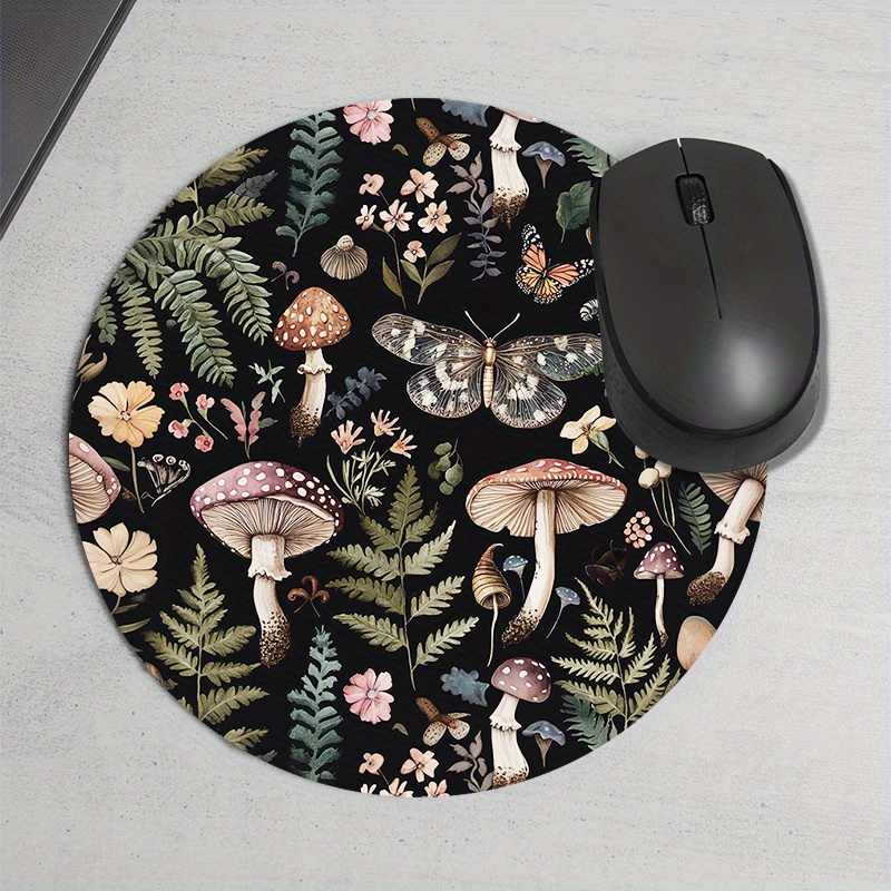Round Forest Plant Mouse Pad R - Desk Setup Pegboard recension och pris