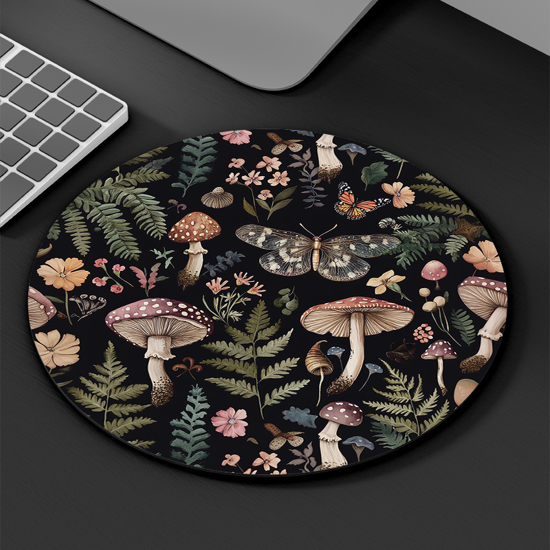 Round Forest Plant Mouse Pad R - Desk Setup Pegboard recension och pris